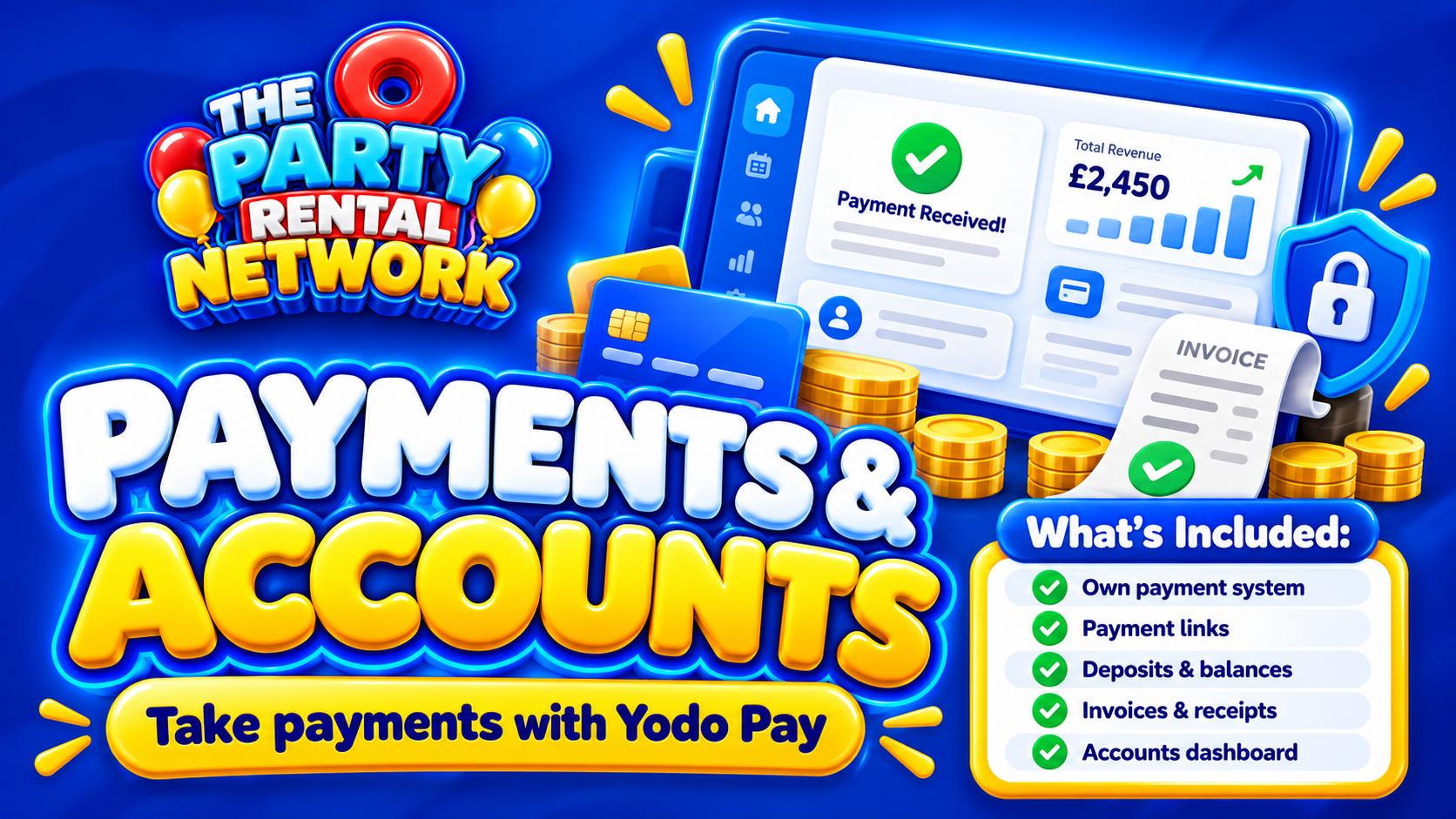 Payments & Accounts — The Party Rental Network